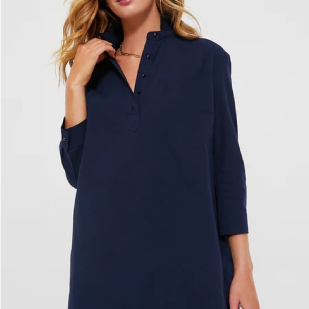Tuckernuck French Navy Polly Dress NWT